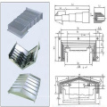 Saison de vente d&#39;août Couverture de soufflets en acier de haute qualité pour les machines-outils CNC Autres accessoires de machines-outils